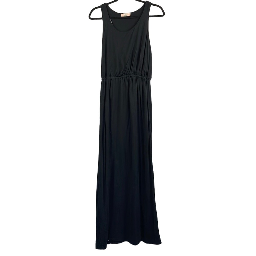Pink Republic Black Jersey Knit Stretch Maxi Dress Size Medium